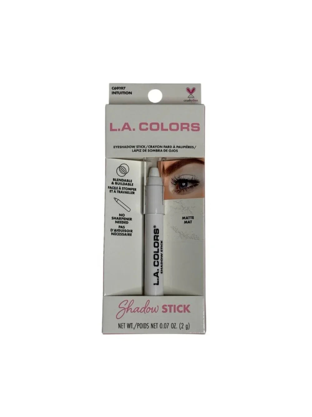 LA Colors Eyeshadow Stick Intuition Matte 2 Pack Cream Shadow New